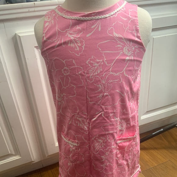 Janie and Jack Pink Flowered Dress Size 6 - Picture 1 of 8